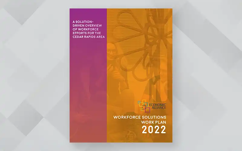 The cover of the workforce solutions pamphlet