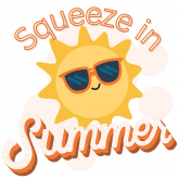 Squeeze in Summer - Sun with sunglasses