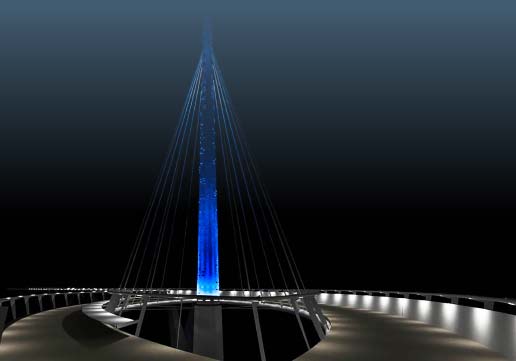 Light Line Bridge Rendering in Cedar Rapids