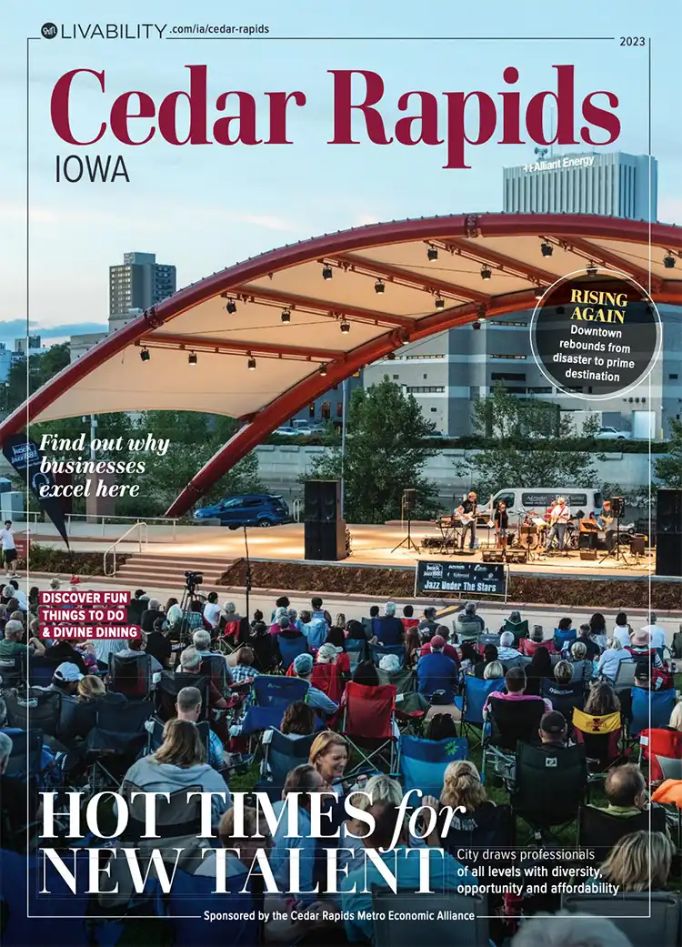 Living Here magazine cover