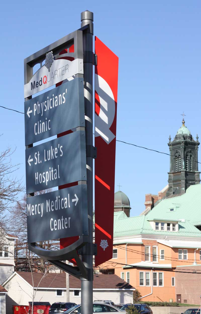 MedQuarter Regional Medical District Signage