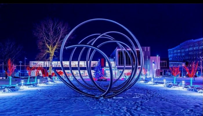 Holiday Lights in Downtown Cedar Rapids