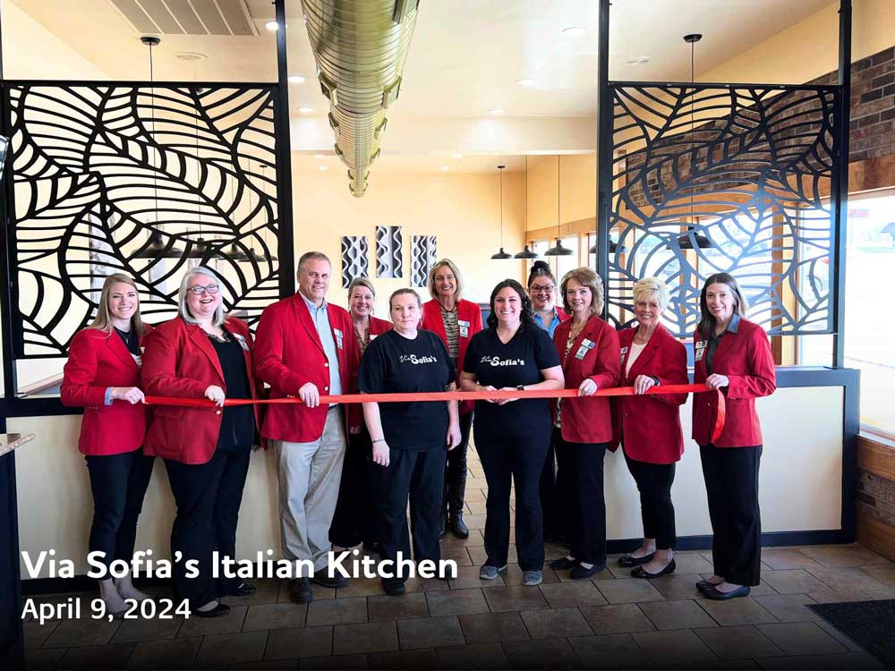 Via Sofia's Italian Kitchen ribbon cutting on April 9, 2024