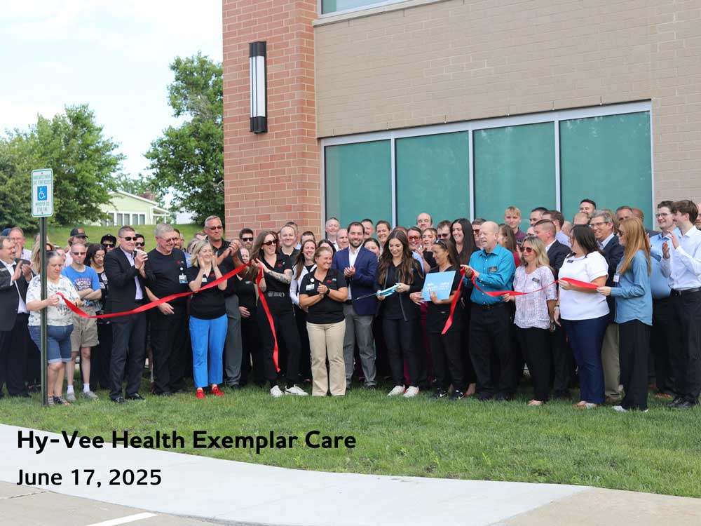 Hy-Vee Exemplar Care Ribbon Cutting on June 17, 2025
