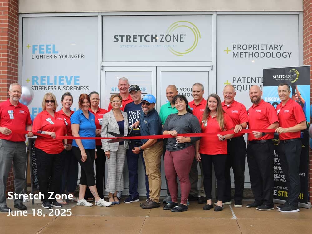 Stretch Zone Ribbon Cutting in Cedar Rapids, Iowa on June 18, 2025