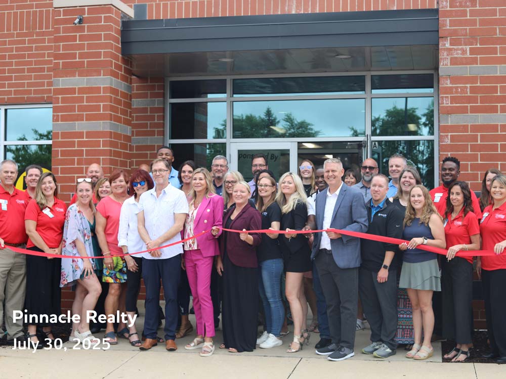 Pinnacle Realty Ribbon Cutting in Cedar Rapids, IA on July 30, 2025