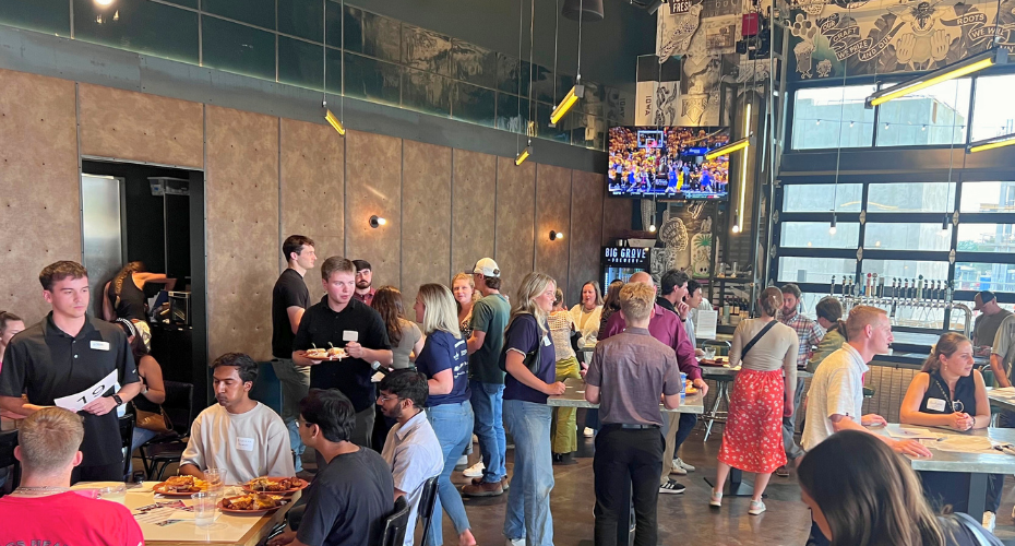 Interns meet at Big Grove with Ignite CR