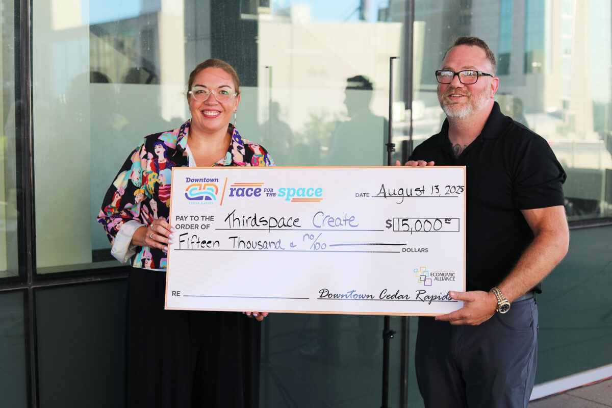 ThirdSpace Create Wins the Second Annual Race for the Space Pitch Competition in Cedar Rapids, Iowa