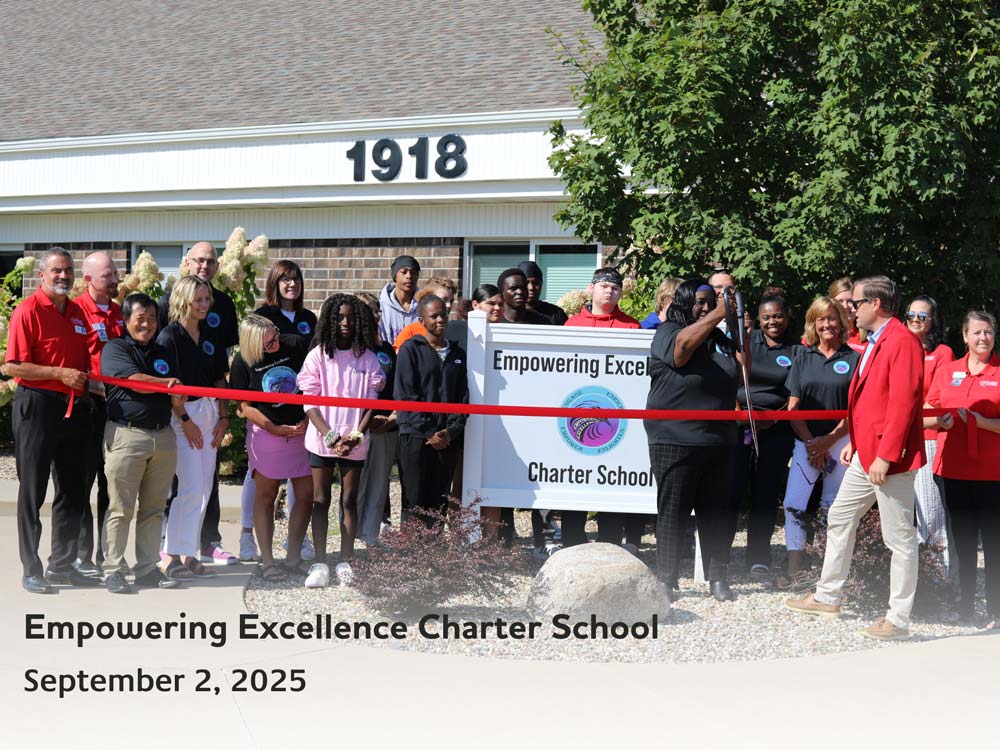 Empowering Excellence Charter School Ribbon Cutting in Cedar Rapids, Iowa, September 2, 2025.