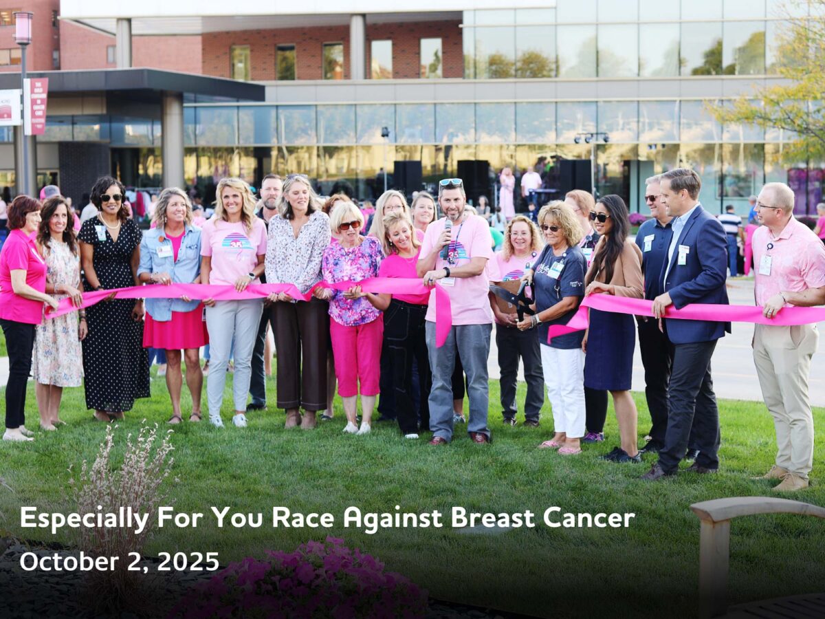 Especially For You Race Against Breast Cancer Ribbon Cutting at Mercy's Hall Perrine Cancer Center in Cedar Rapids, Iowa on October 2, 2025