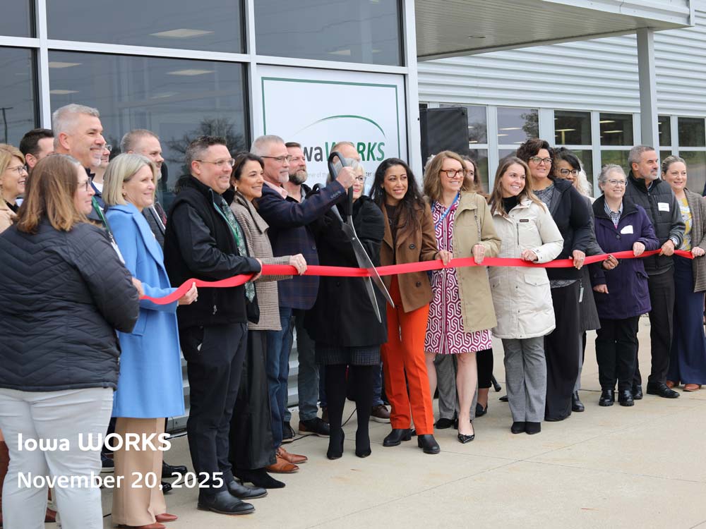 Iowa WORKS Ribbon Cutting November 20, 2025 in Cedar Rapids, Iowa