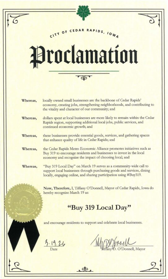 Buy 319 Local Day Proclamation