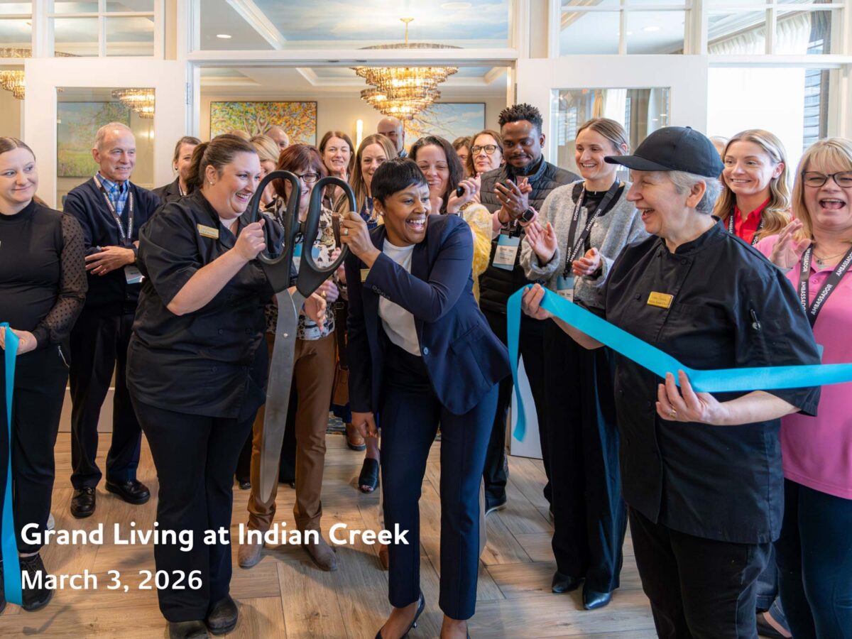 Ribbon Cutting at Grand Living at Indian Creek in Cedar Rapids, Iowa on March 3, 2026