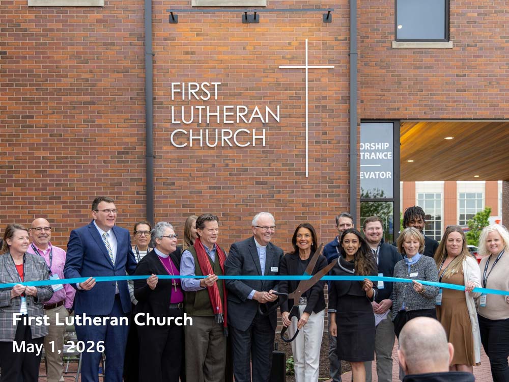 Ribbon Cutting at First Lutheran Church in Cedar Rapids, Iowa on May 1, 2026