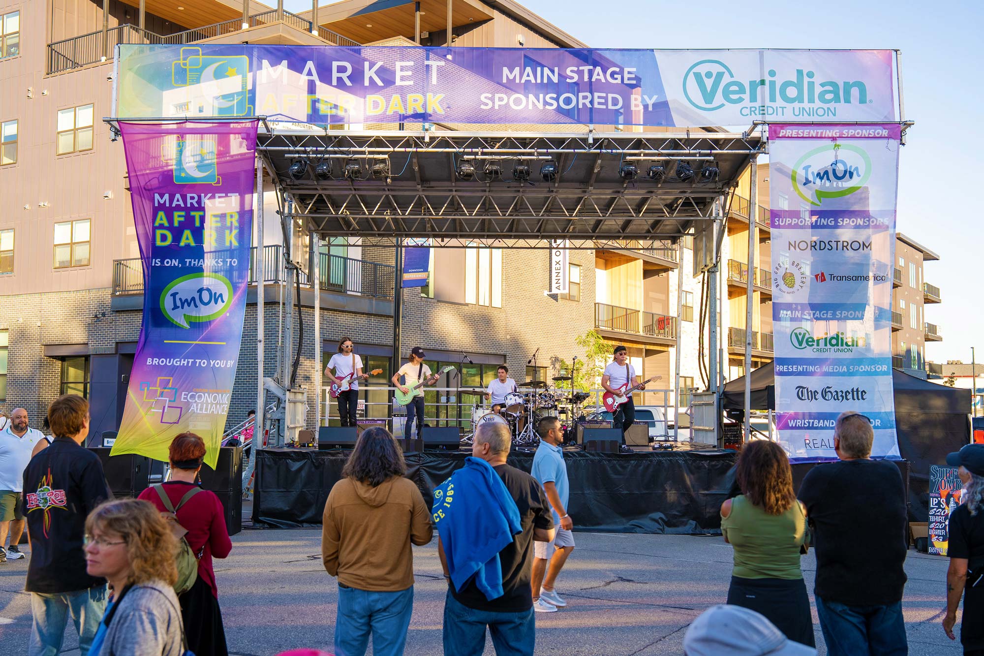 Market After Dark Main Stage in Cedar Rapids, Iowa
