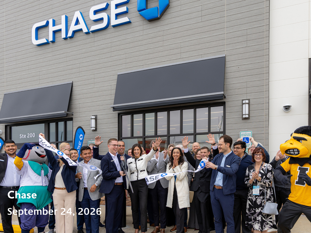 Chase Ribbon Cutting in Cedar Rapids, Iowa on September 24, 2026.