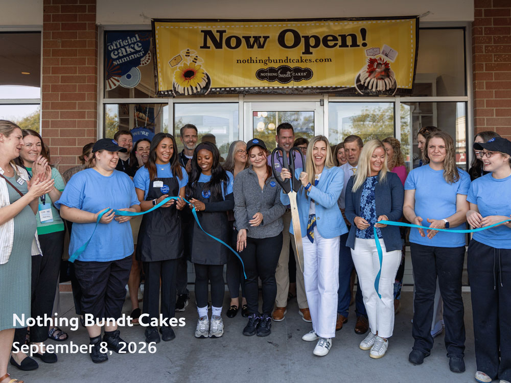 Nothing Bundt Cakes celebrates a ribbon cutting in Cedar Rapids, Iowa on September 8, 2026.